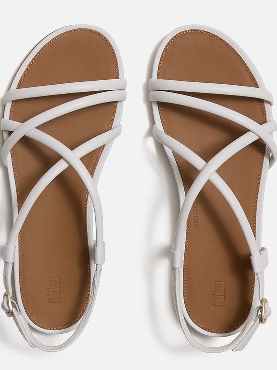 Fitflop Shoes - Fitflop Gracie White Strappy Flat Sandals - Women's